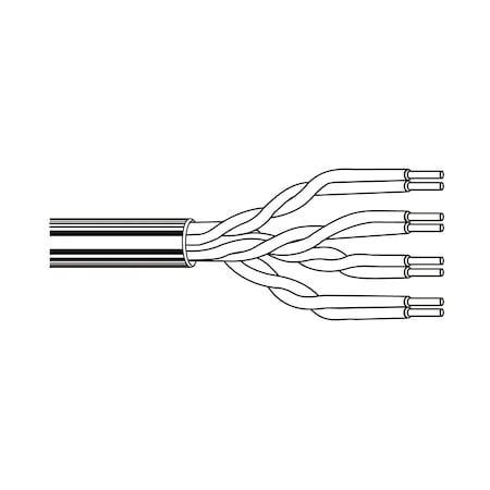 Belden 24-4P UTP-CMP SOL BC CAT5E, FEP/FEP LC BLUE 1000FT REEL, 1000FT CMP-00424BEL4-5-06